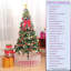 Arbre de Noël artificiel avec lumières DEL écoénergétiques, y compris jupes d'arbre suspendues et garde-corps-764166781