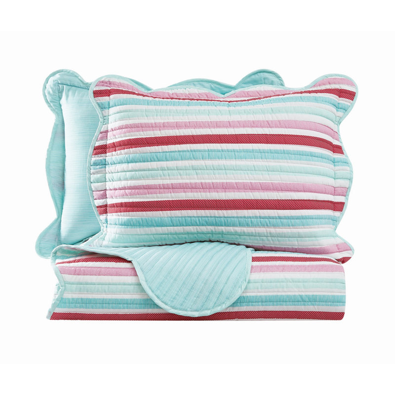 Scout Popsicle Road Quilt Set, King Quilt + 2 Pillow Shams