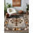 Minna Collection Digital Print Cotton-Polyester Beige Colorful Animal Print Rug-1280978769
