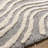 Rectangle Geometric Machine Woven Area Rug in Grey-70927266