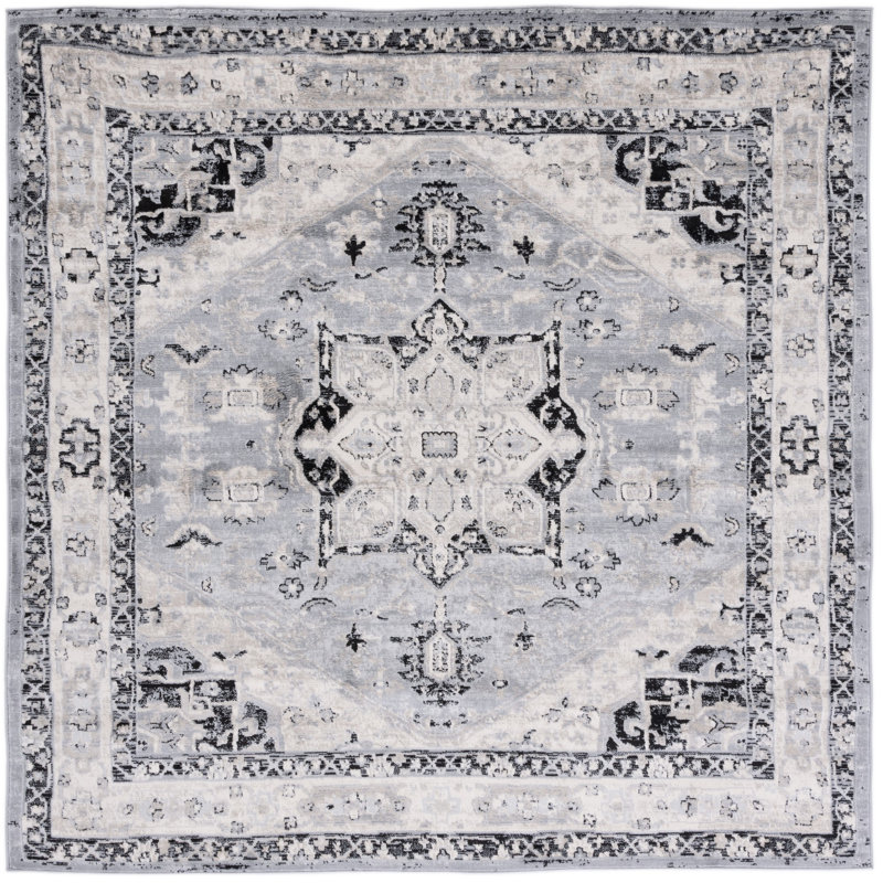 Brentwood Performance Oriental Rug, Square 6'7"