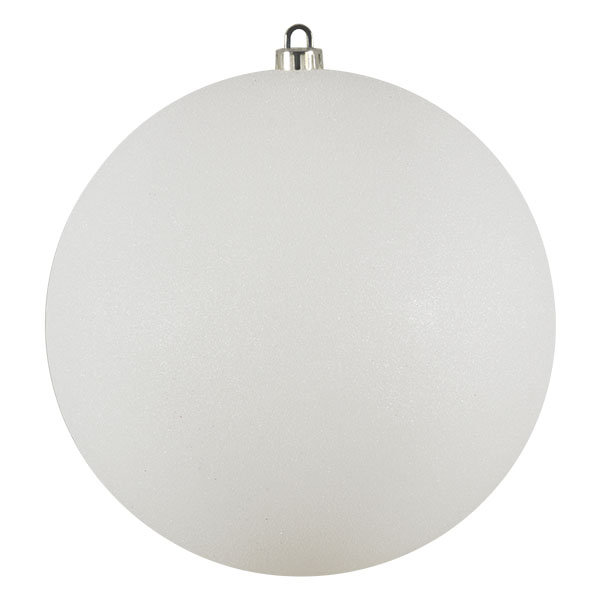 Xmas Ball Ornament, White, 25cm H x 25cm W