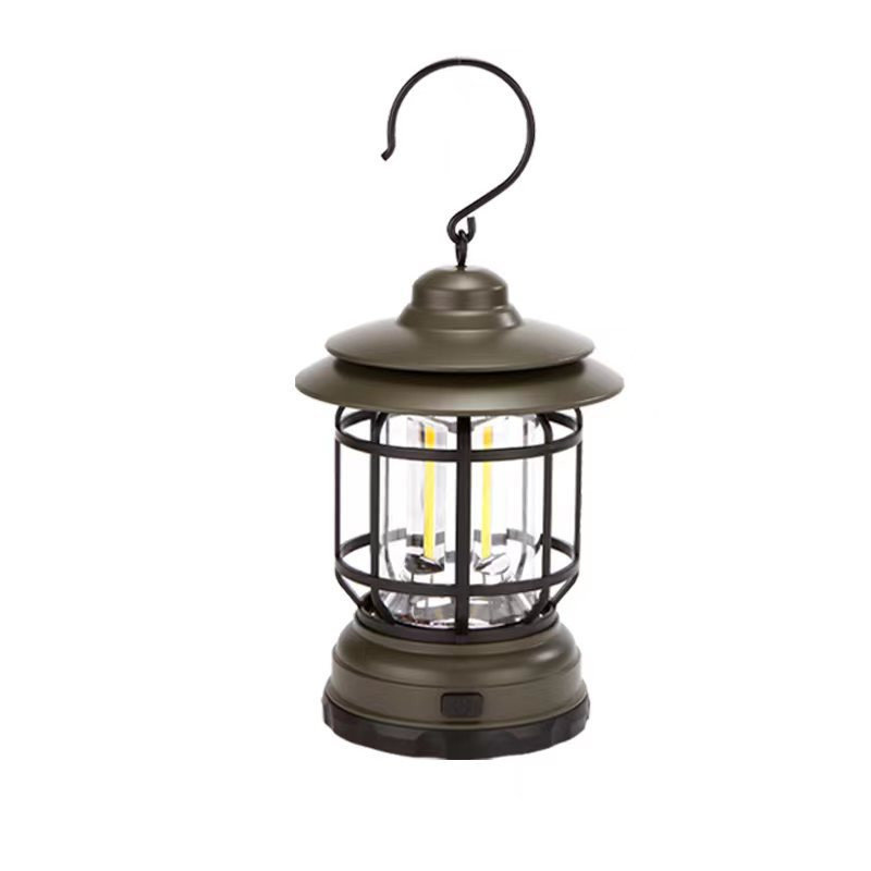 Lampe de camping rétro pour l'extérieur, Gray