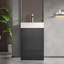 Meuble-lavabo moderne de 20 pouces avec lavabo, fermeture en douceur, lavabo en céramique, porte et tiroir pour petites salles de bain, appartements, hôtels-2034985435