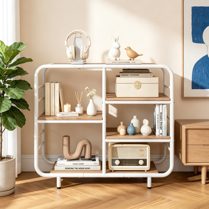 77 cm W Iron Shelving Unit