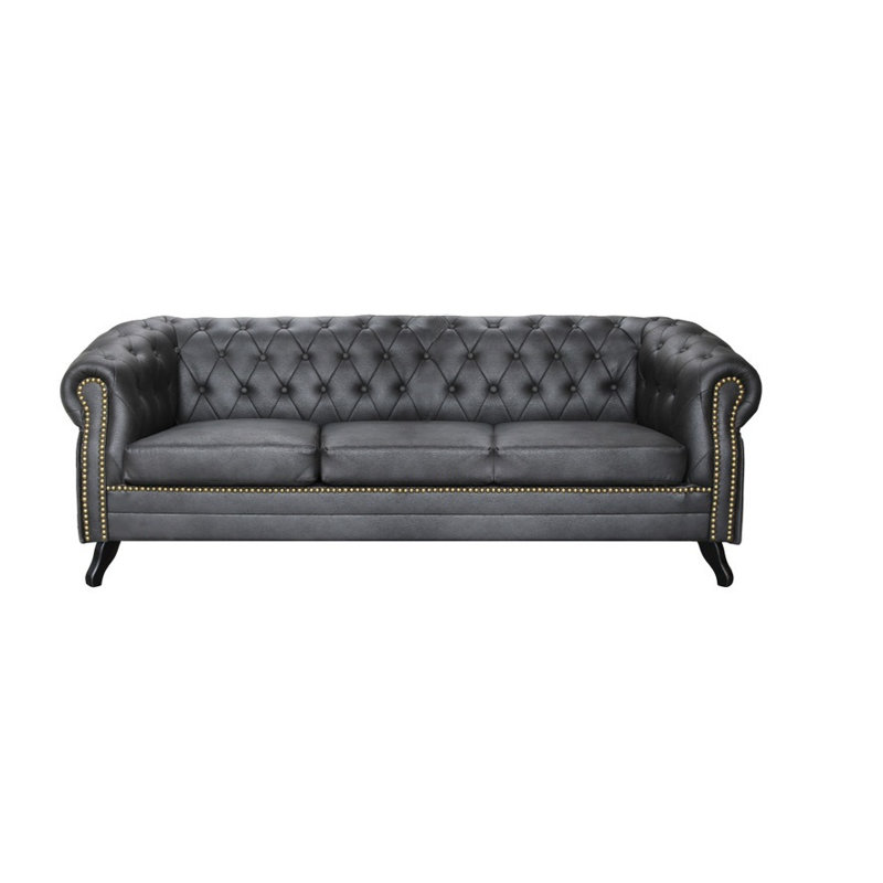 Batterson Faux Leather Sofa