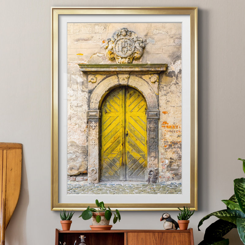 «Moravian Door» par Danita Delimont - reproduction de cadre photo sur papier, Encadrement doré