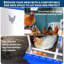 Boîte de nidification à poulet 6 compartiments en métal sans pieds (bleu)-1764786694