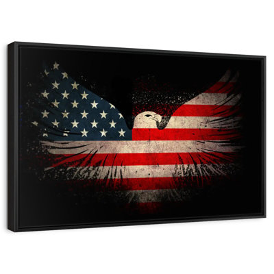 American Eagle And Flag