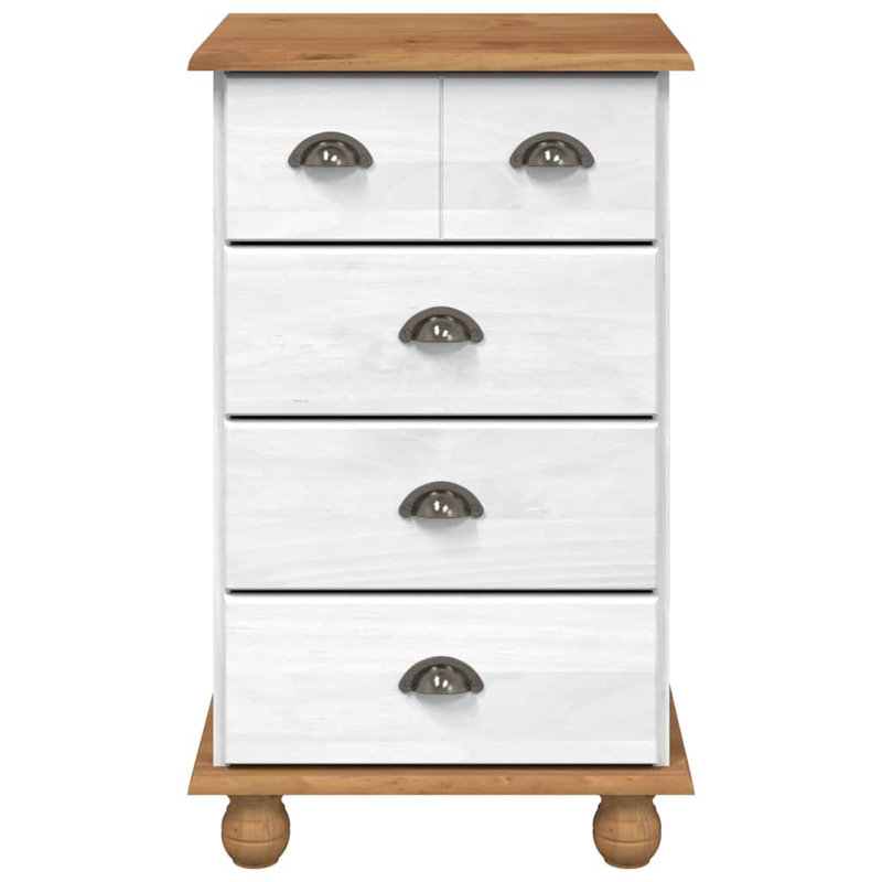 Solid Wood Rectangle Accent Chest, White