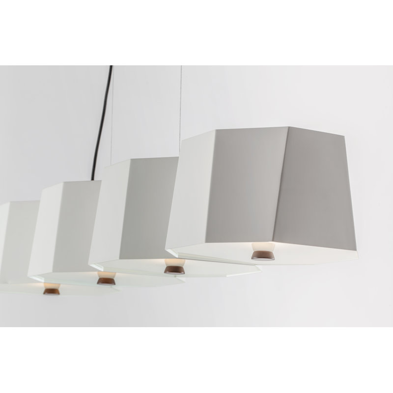 Zhe 6 - Light Pendant, Matt Pure White
