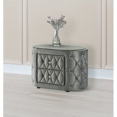 Voltare Night Stand Grey