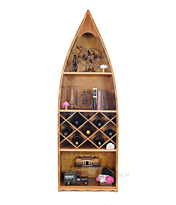 Wallsend Solid Wood Floor Wine Bottle Rack in Natural