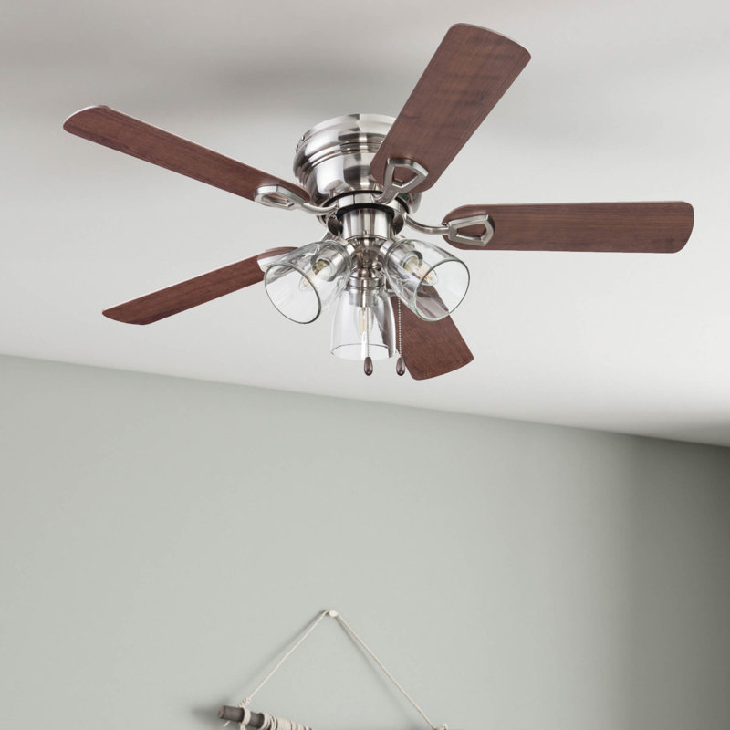 Briteny 42'' Ceiling Fan with Light Kit, Brushed Nickel