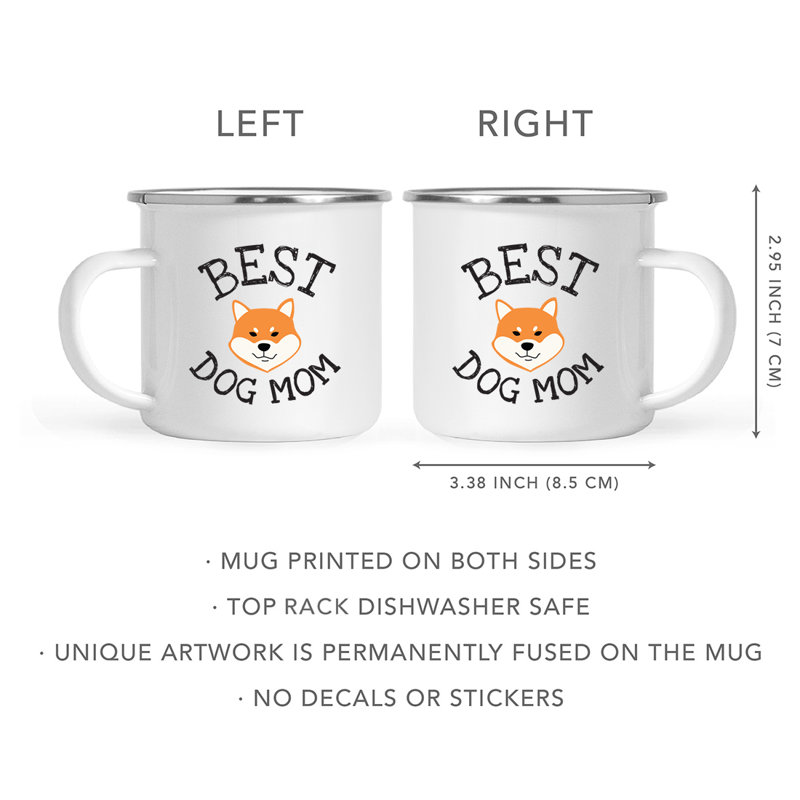 Tasse de camping Best Dog Mom, Shiba Inu