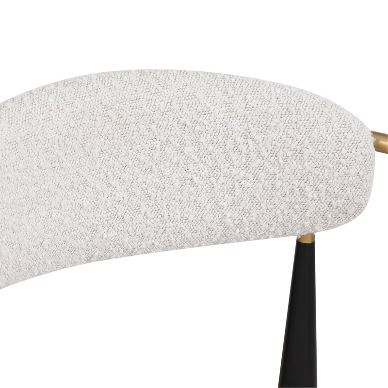 2 comptoirs, tissu beige rembourré avec des pieds en fer pour un îlot de cuisine moderne, cadre de cuisine de 265 lb, tabourets de longue durée de 260 lb