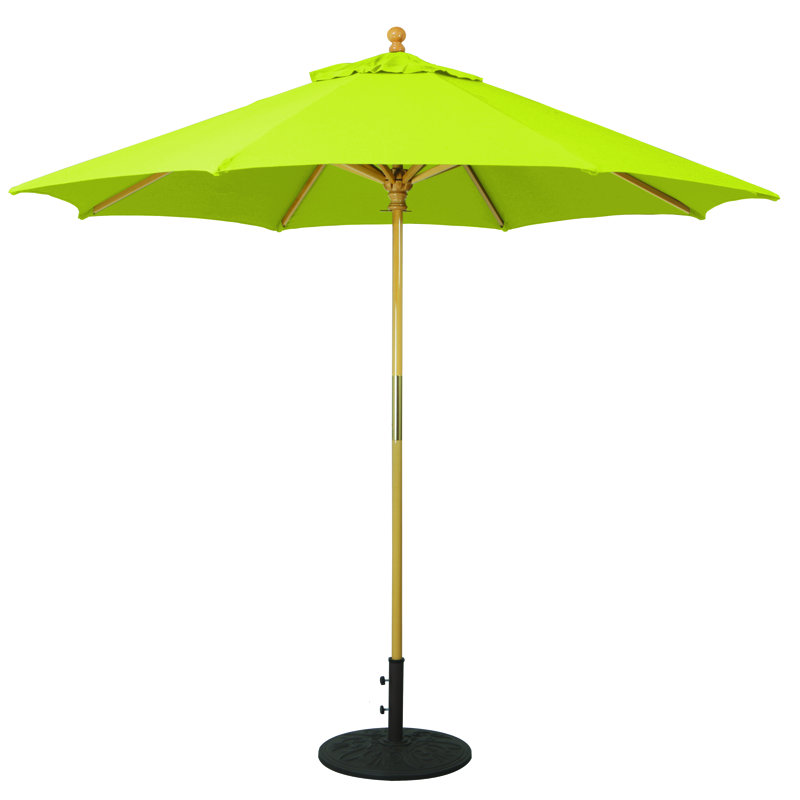 Nadasha 108'' Market Umbrella, Kiwin Green Suncrylic
