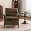 Chaise d'appoint rembourrée de style Mid-Century avec pieds en bois massif-1629654227