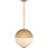 Makram 2-Light Brushed Gold Pendant Light