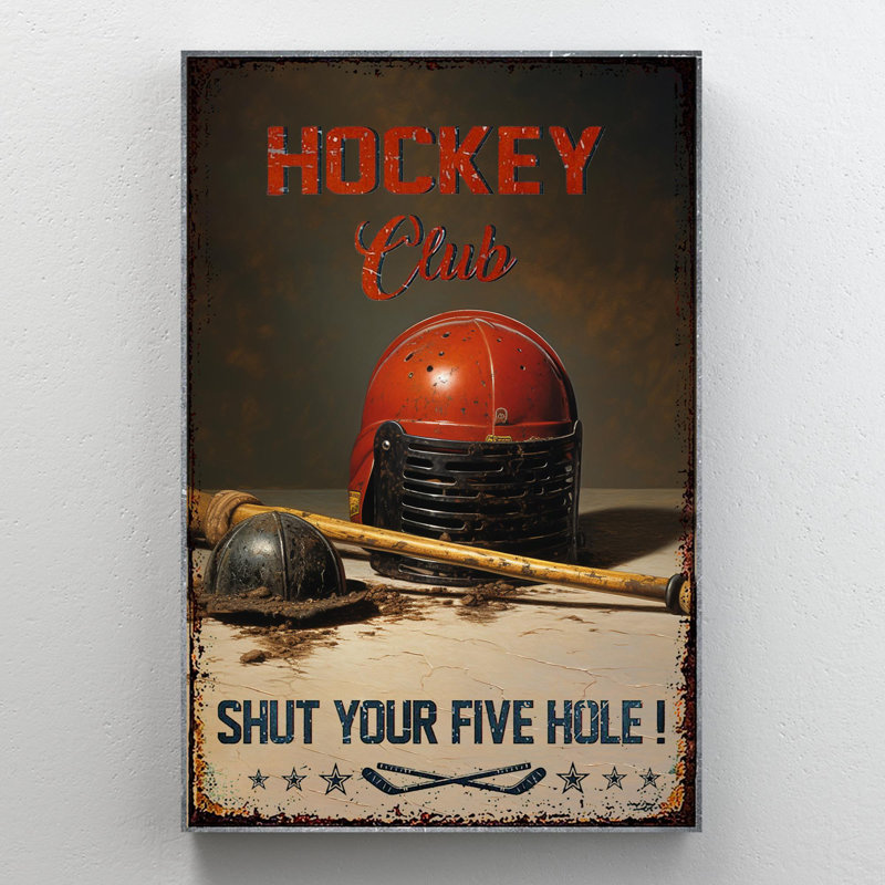 Hockey Club, H 14 po x l 11 po