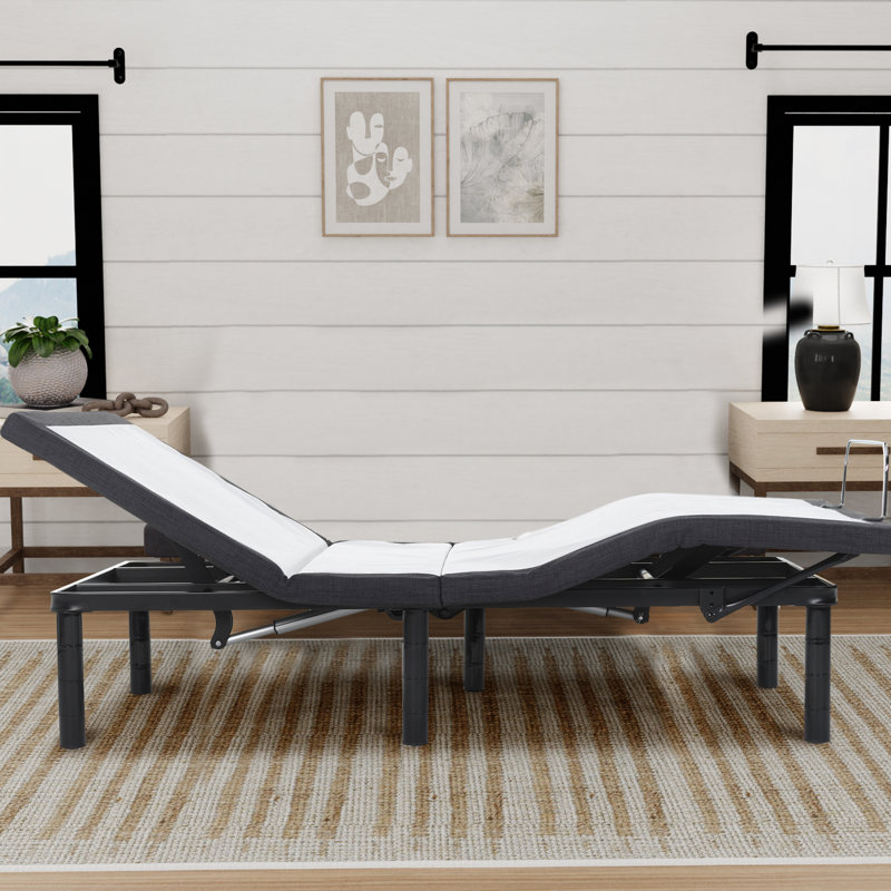 Base de lit Padang 15 pouces avec ports USB, programmable, massage, zéro gravité, éclairage sous le lit, Très grand séparé