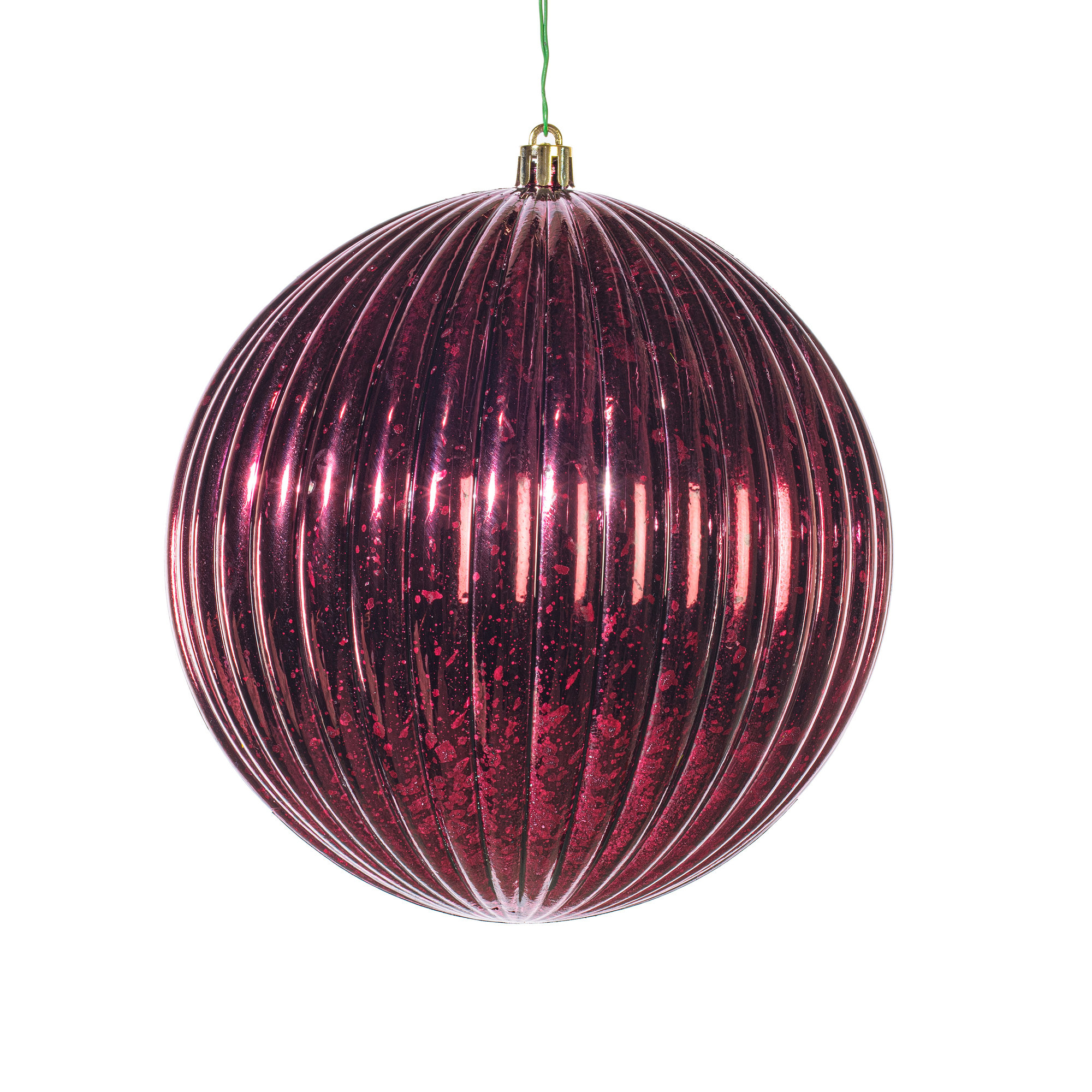 Chistmas Ball Ornament Set of 4, Burgundy