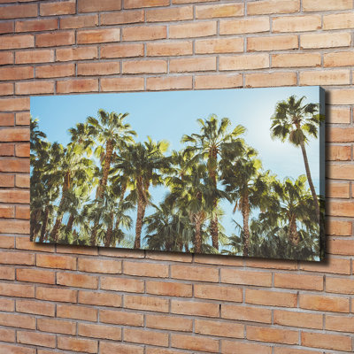 High Palm Trees - Wrapped Canvas Print