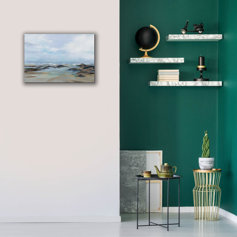 «Morning Beach» par Silvia Vassileva, art mural sur toile, H 18 po x l 26 po x P 0,75 po