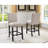 Fabric Counter Height Stools with Nailhead Trim-1192312142