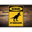 Panneau «Beware Of Dinosaurs» en aluminium-58278600