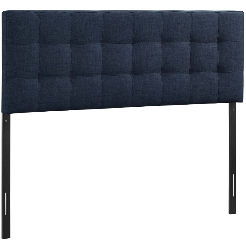 Upholstered Headboard, Fabric Navy, Queen