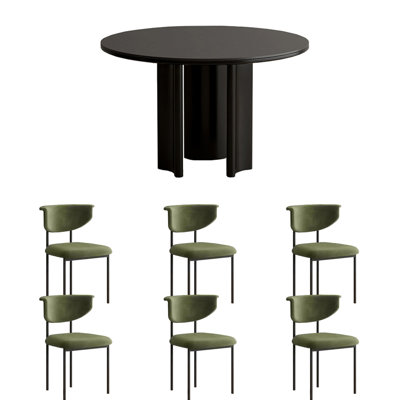 Ensemble de table de salle à manger italienne simple