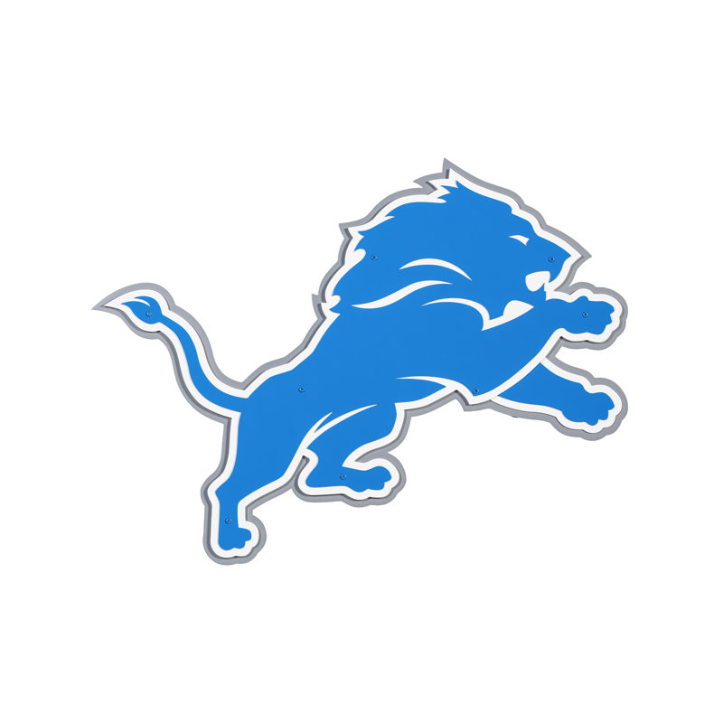 Art mural en métal Detroit Lions