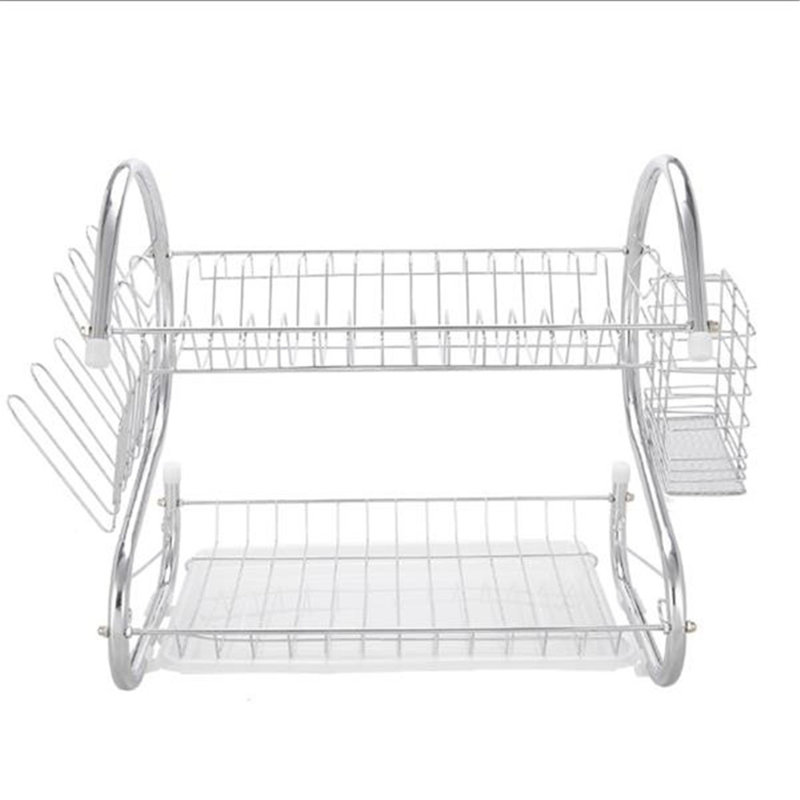 S-Shaped Dual-Layer Dish Drainer
