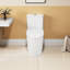 Toilette en céramique blanche, allongée, confortable, 1,1 / 1,6, siège à fermeture douce, et blanc allongé T036wt