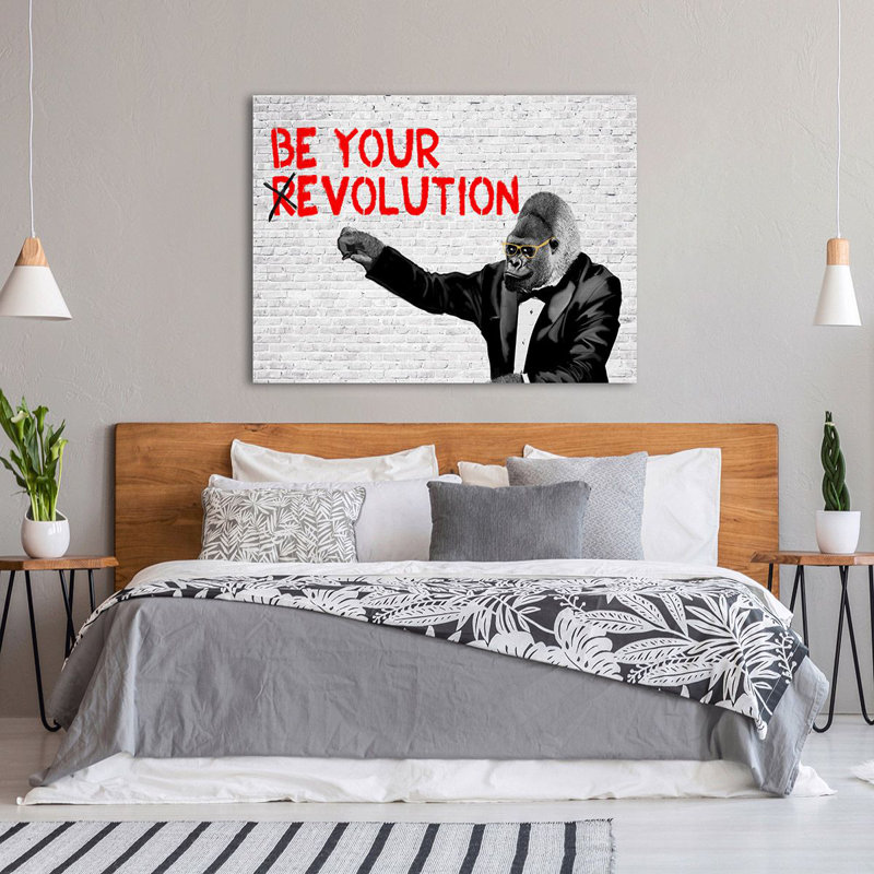 (R)Evolution by Masterfunk Collective - Wrapped Canvas Art Prints, 50cm H x 70cm W x 4cm D