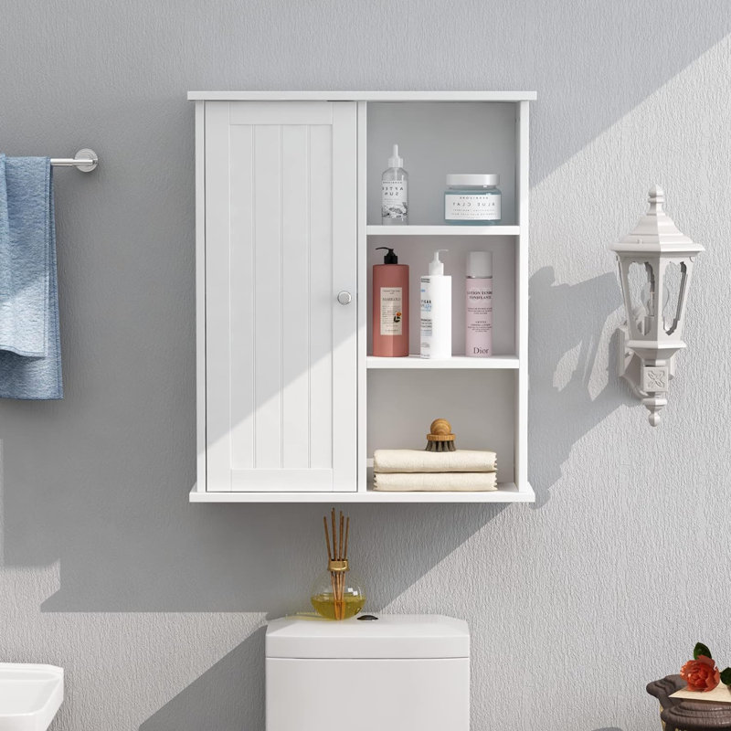 Nathanal Bathroom Wall Cabinet, Chrome