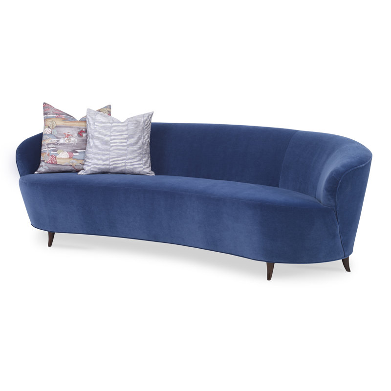 Boomerang Sofa, Espresso, Elise Harbor 100% Polyester