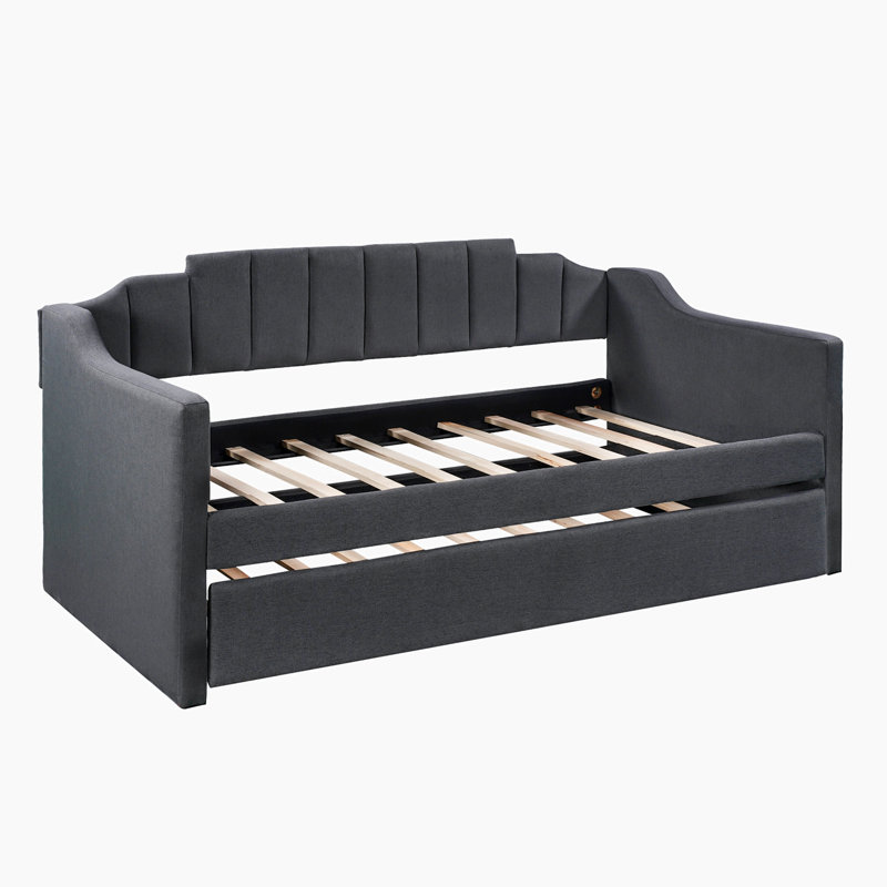 Daybed with Trundle, Dark Gray
