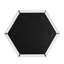 Amla 22" H Geometric Mirrored Glass End Table Crystal Inlaid 