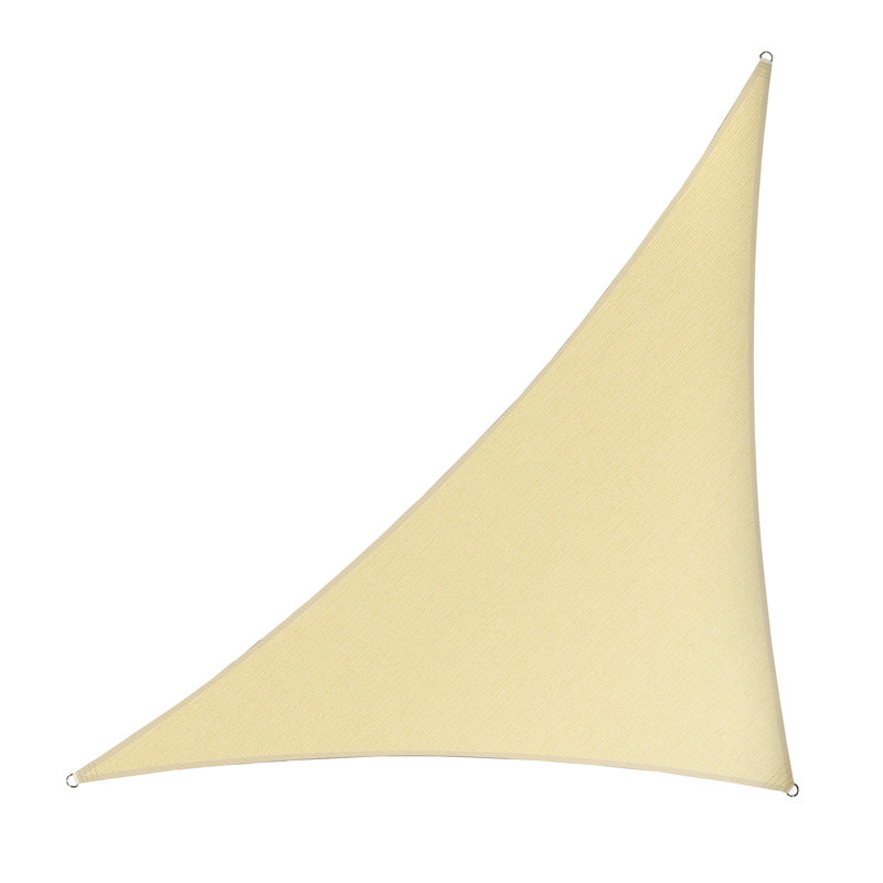 Toile d'ombrage 200 UV Triangle, Beige, 14 pi x 14 pi x 19,8 pi
