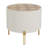 Wood Glass Acrylic Accent Table with Modern Glam Round Design-99378798-99378797