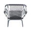 Fauteuil club gris Idaho