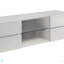 Console à 4 tiroirs blanc brillant