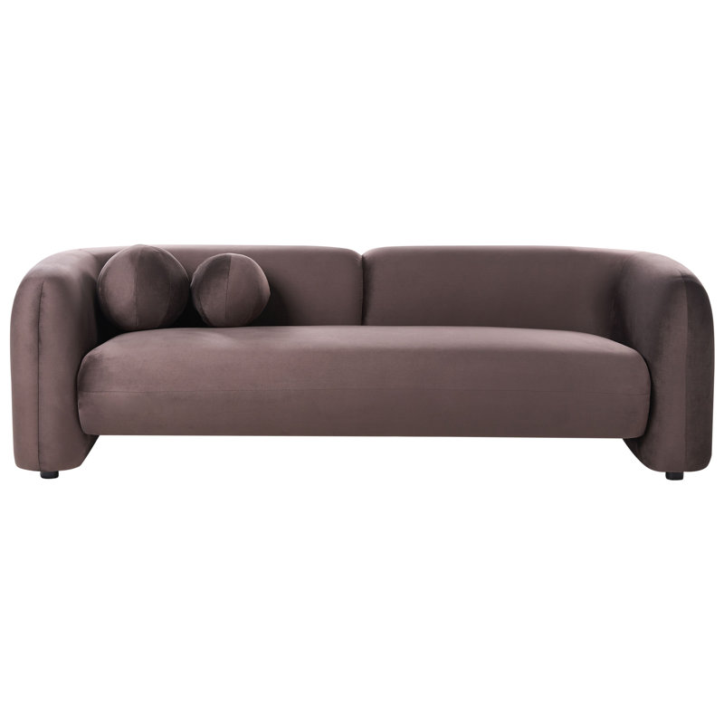 Subesh Sofa 3 Seater Subesh Velvet Dark Brown, Dark Brown Velvet