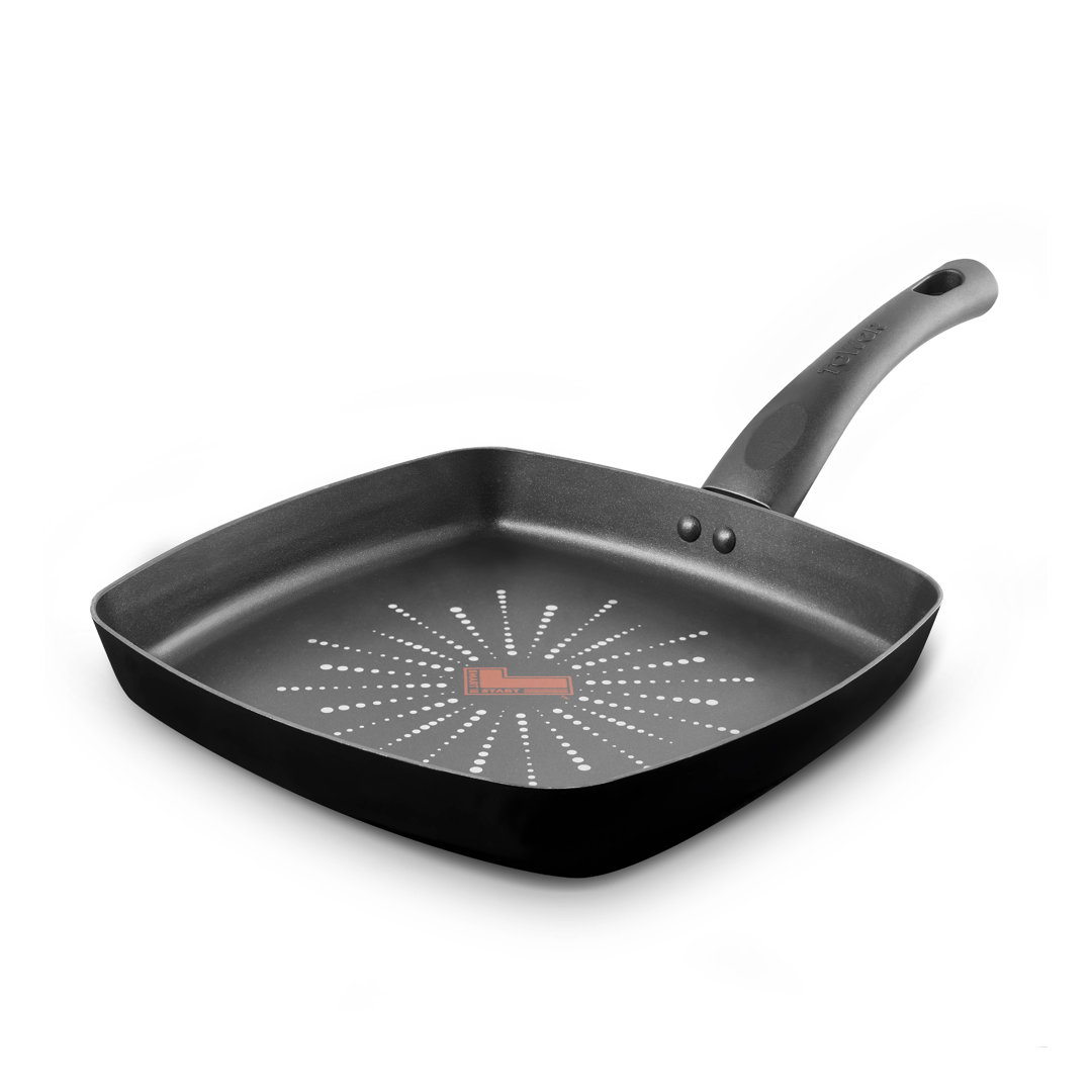 Tower Smart Start Classic Grill Pan - 26cm Aluminium - Black - Image 4