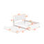 Lit plateforme tapissier avec lit gigogne et lumières DEL-1646676970-1646676974