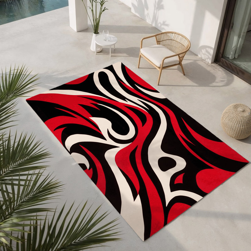 Tapis intérieur et extérieur Shadow Blaze, Rectangle 1 pi 6 po x 2 pi 6 po