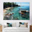 Aérien, corail, paradis, plages tropicales dévoilées II - art mural plage-1146074579-1146074584
