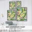 Impression encadrée Floral Vibration II - bois massif-491773653